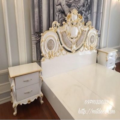 bộ giường ngủ tân cổ điển