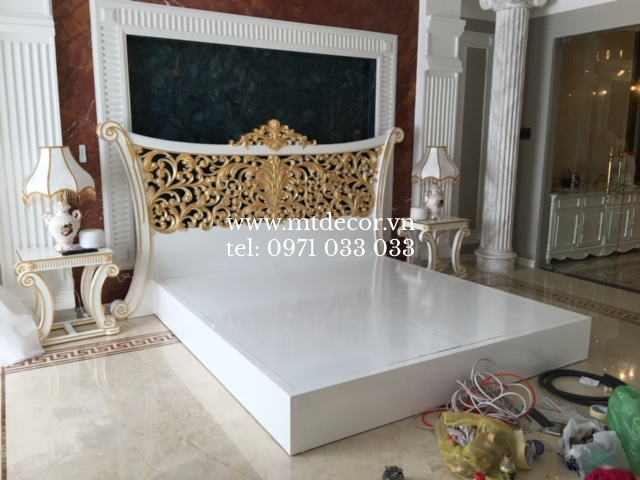 bộ giường ngủ tân cổ điển