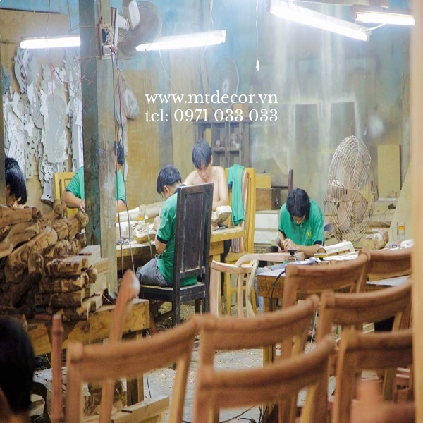 xưởng sản xuất nội thất tân cổ điển